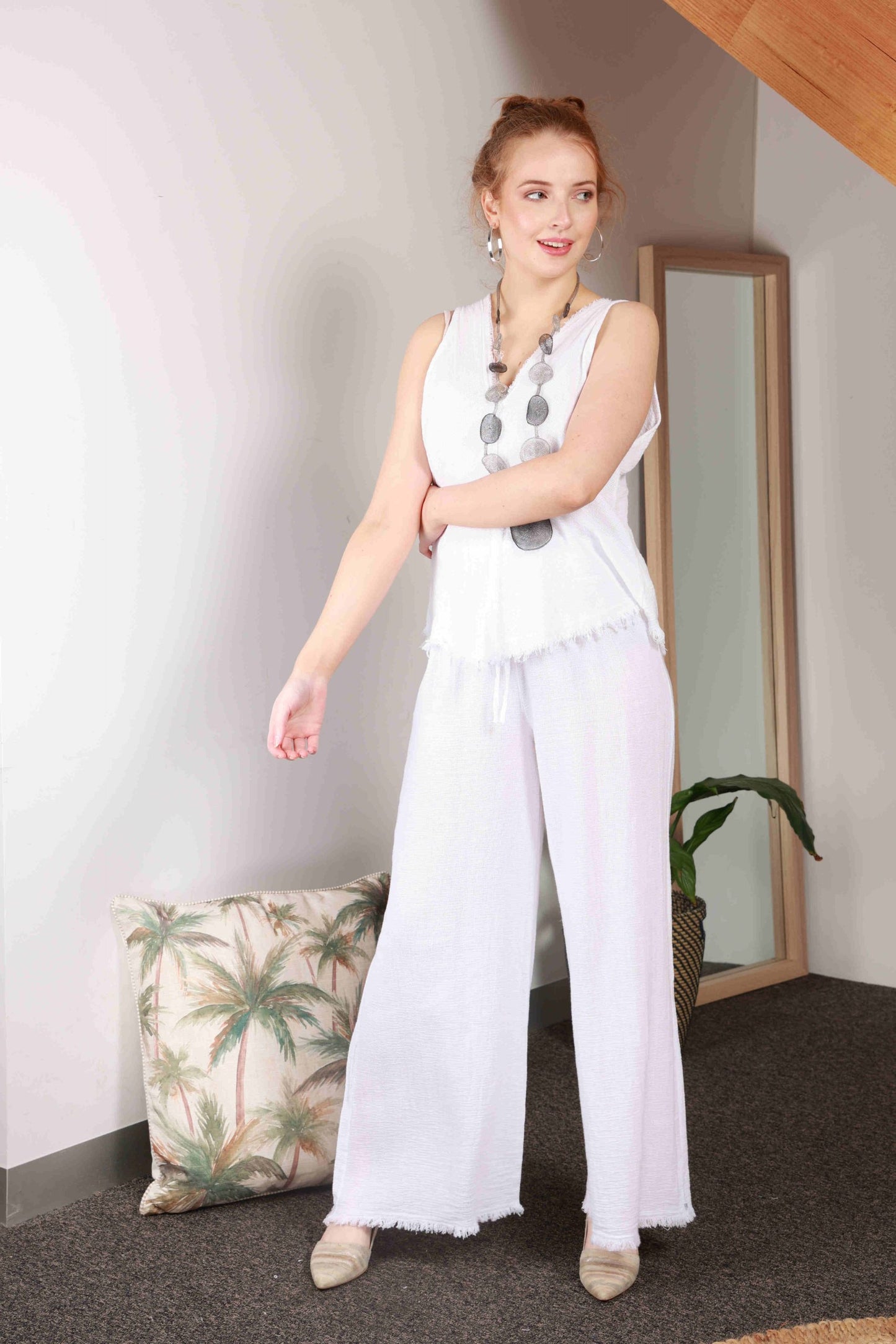 COTTON & LINEN CAMI