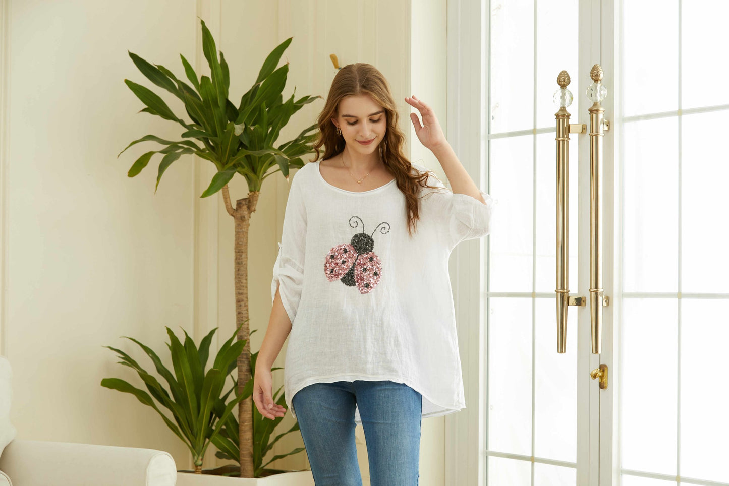 COTTON& LINEN TOP