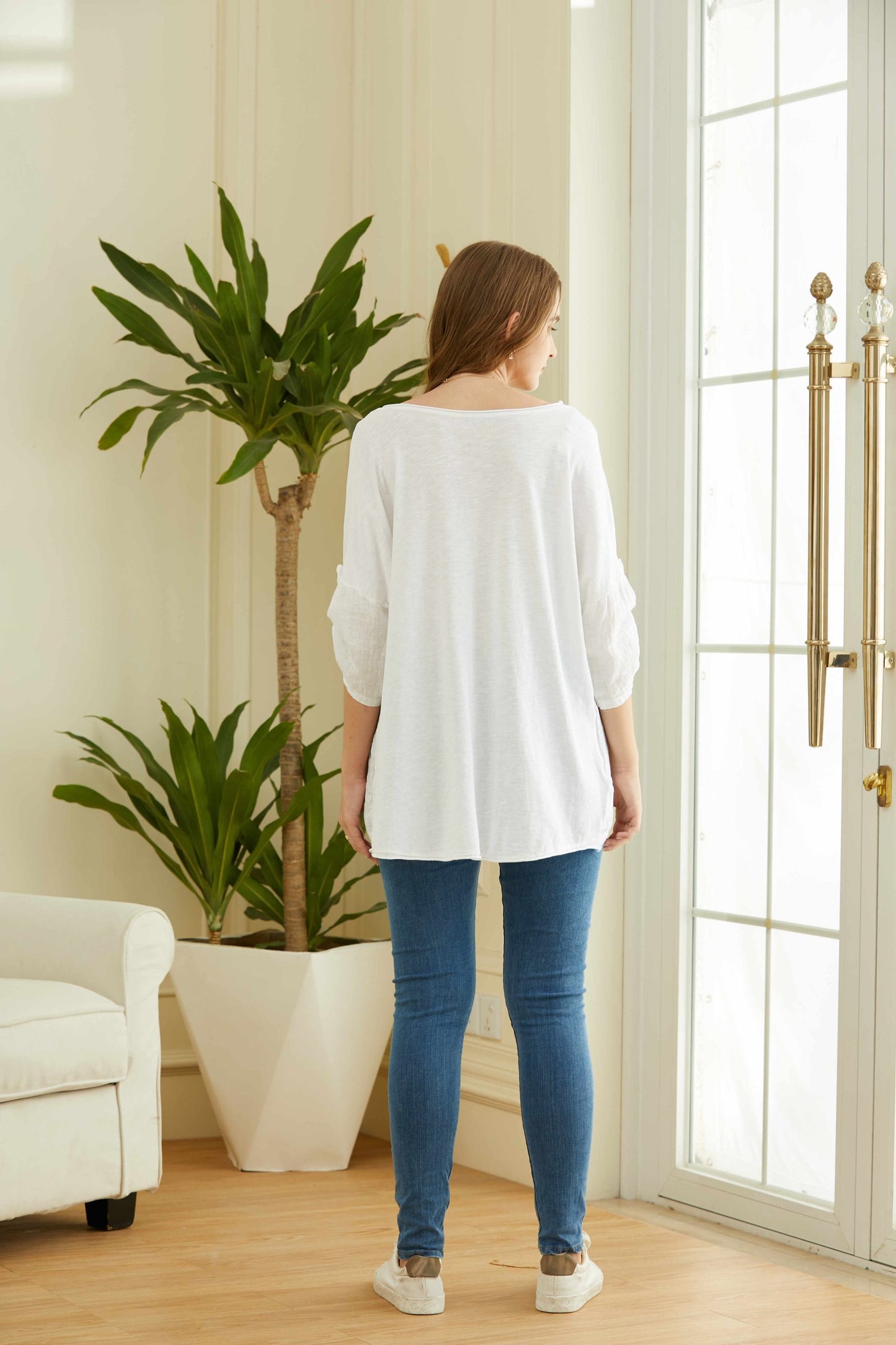 COTTON& LINEN TOP
