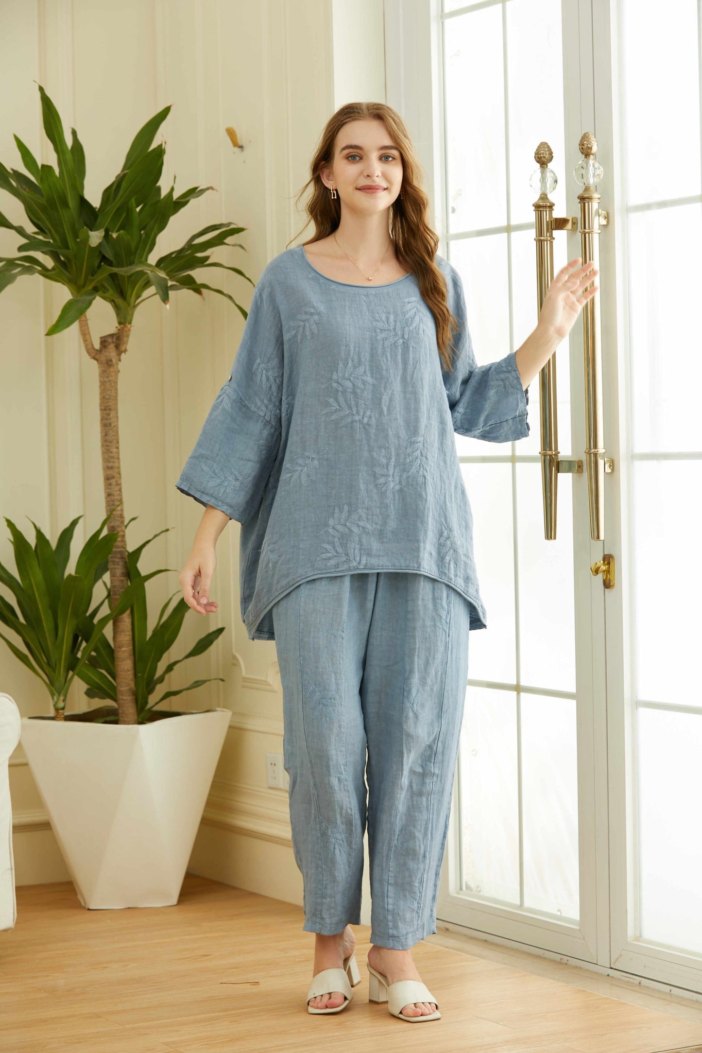 COTTON& LINEN TOP