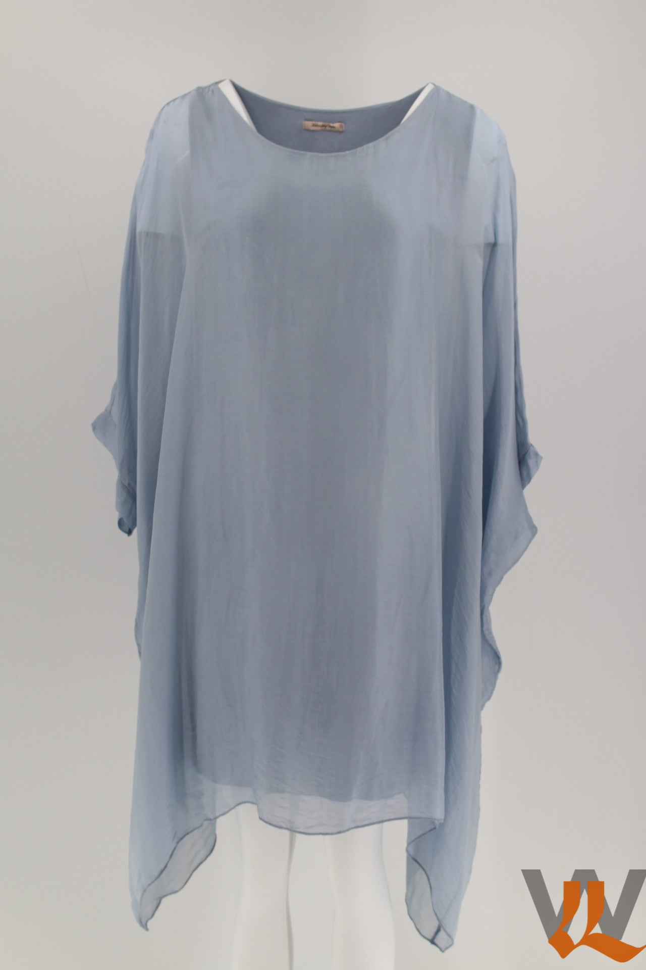 3/4 SLEEVE SILK BLOUSE