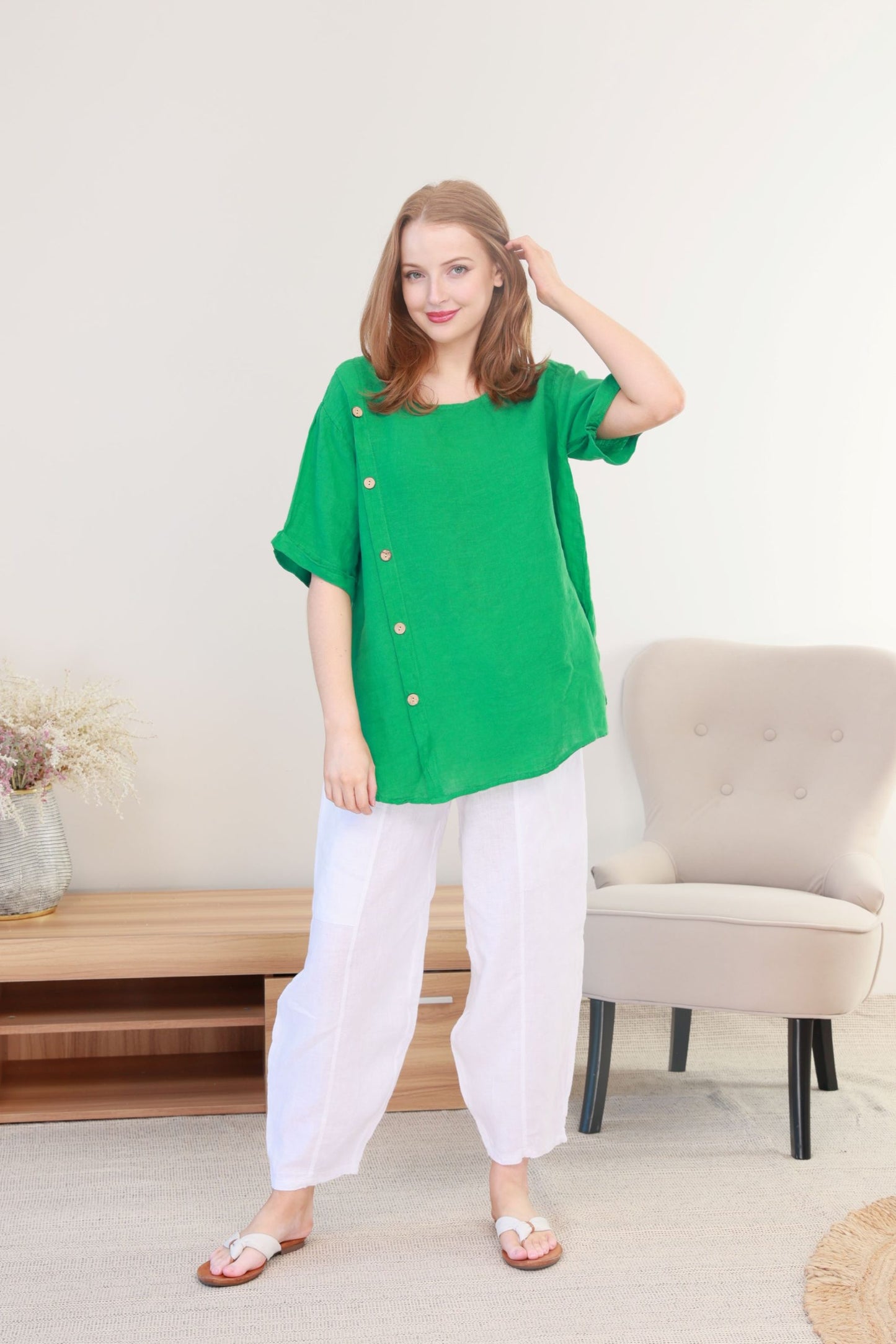 LINEN TOP