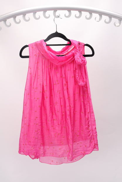 SILK SLEEVELESS TOP