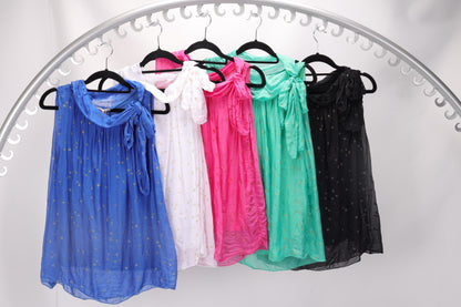 SILK SLEEVELESS TOP
