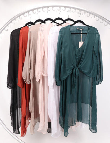 SILK LONG JACKET