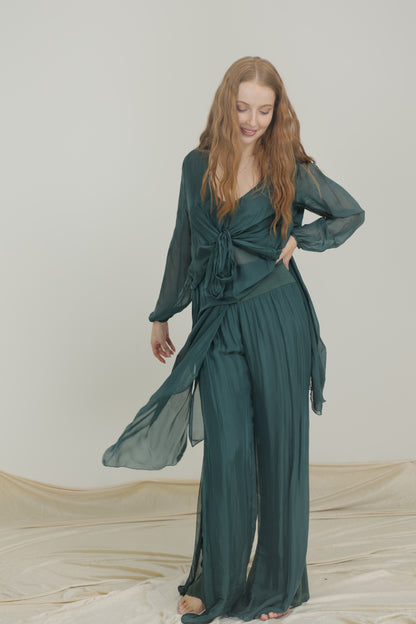 SILK LONG JACKET