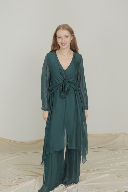 SILK LONG JACKET