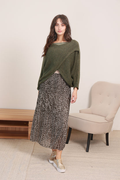 POLYESTER SKIRT