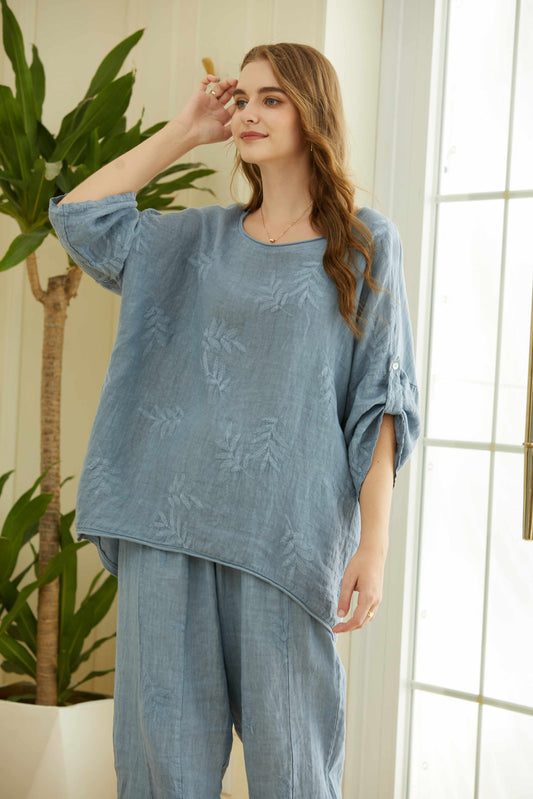COTTON& LINEN TOP