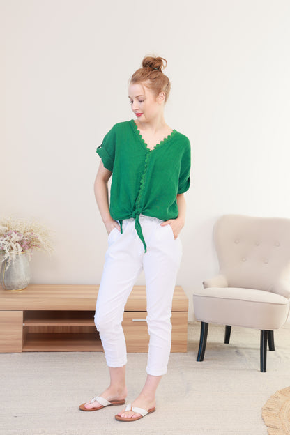 LINEN TOP