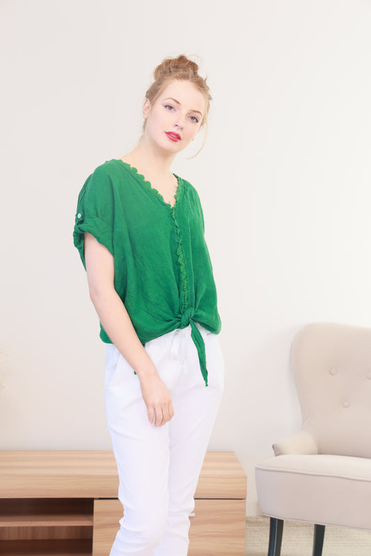 LINEN TOP