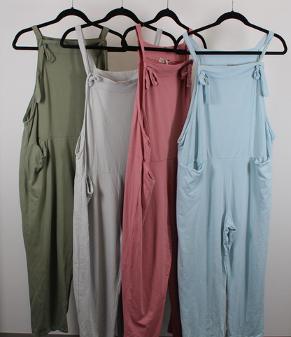 COTTON BIB PANTS