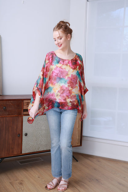 PRINT SILK TOP