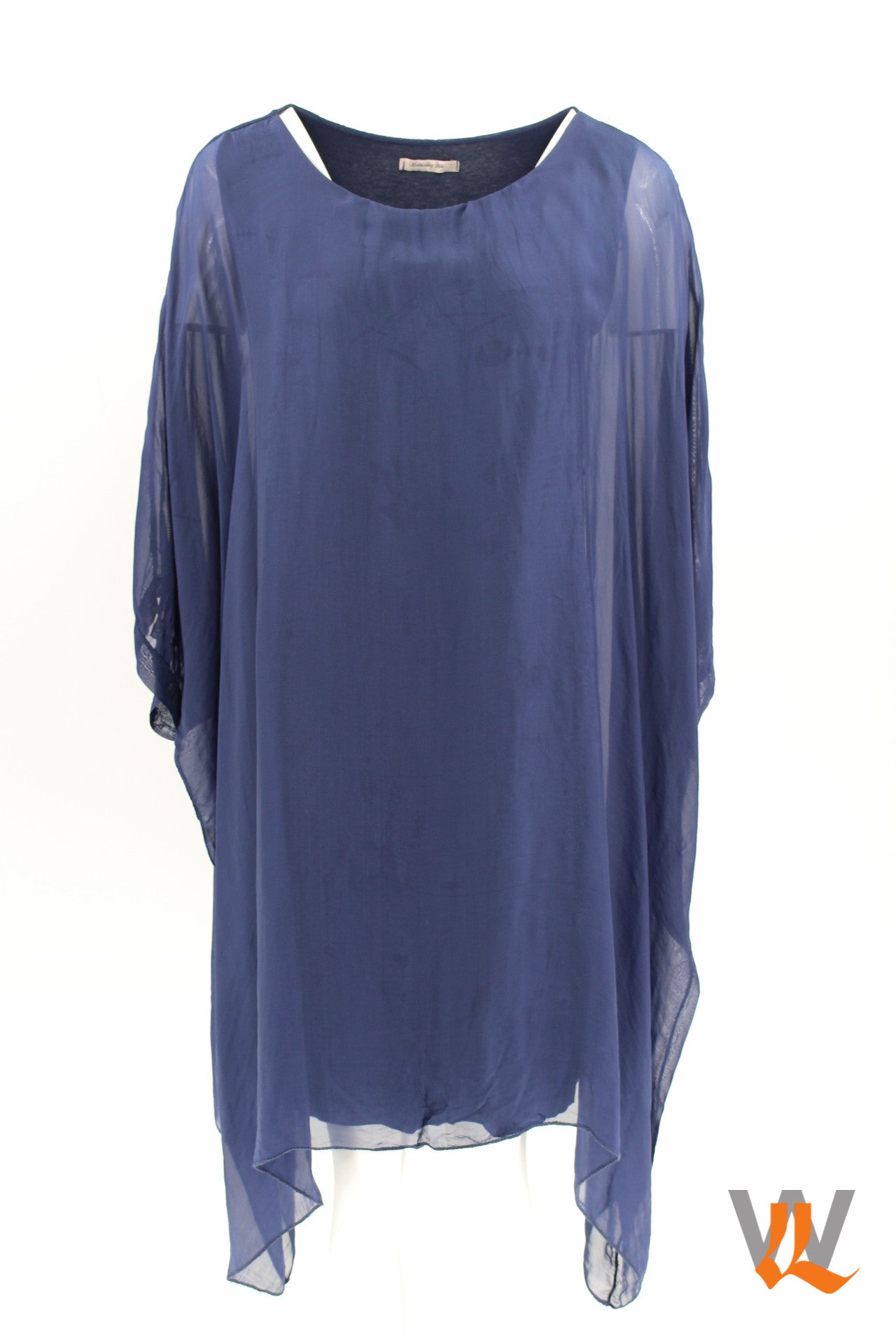 3/4 SLEEVE  SILK BLOUSE