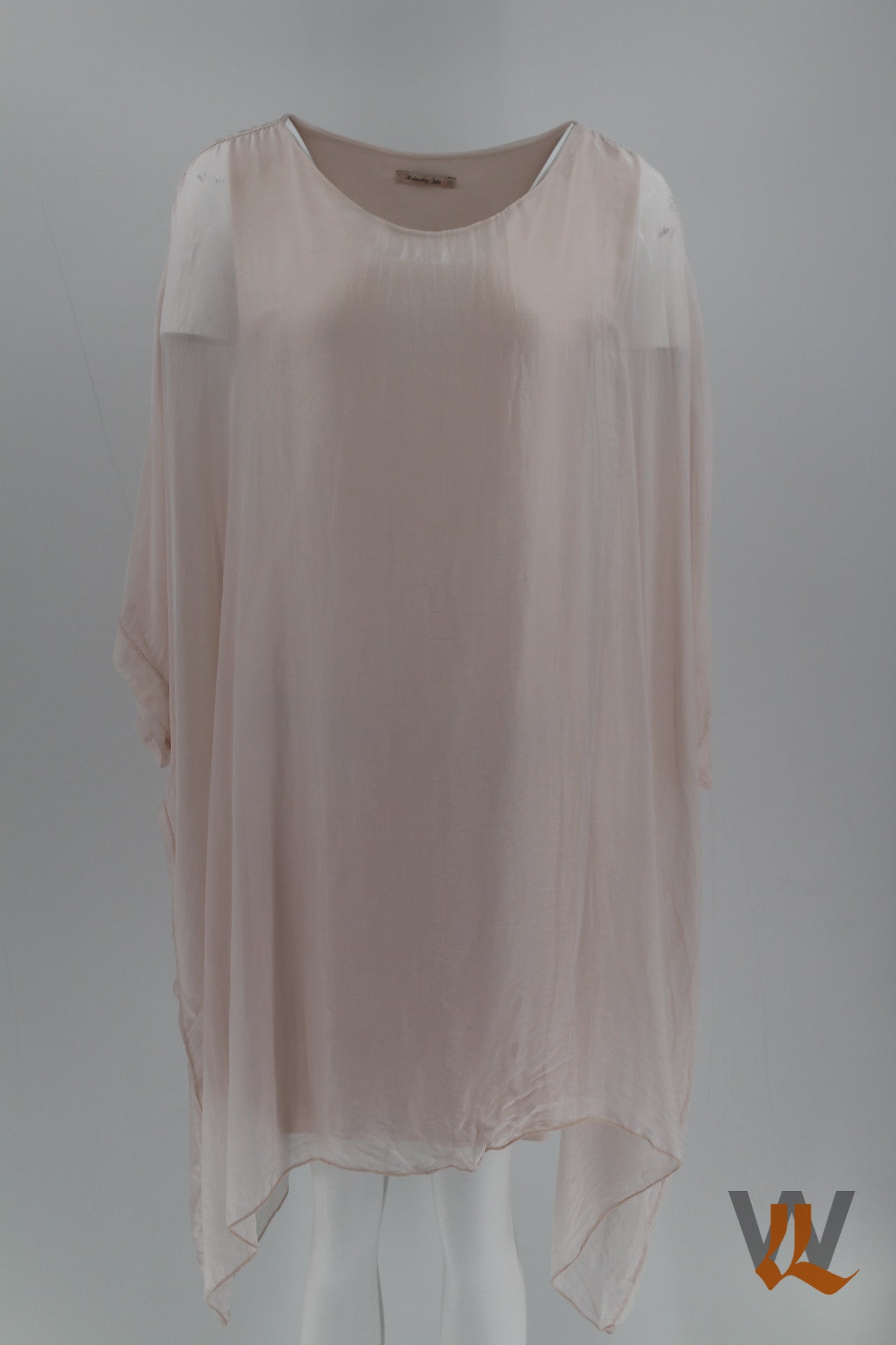 3/4 SLEEVE  SILK BLOUSE