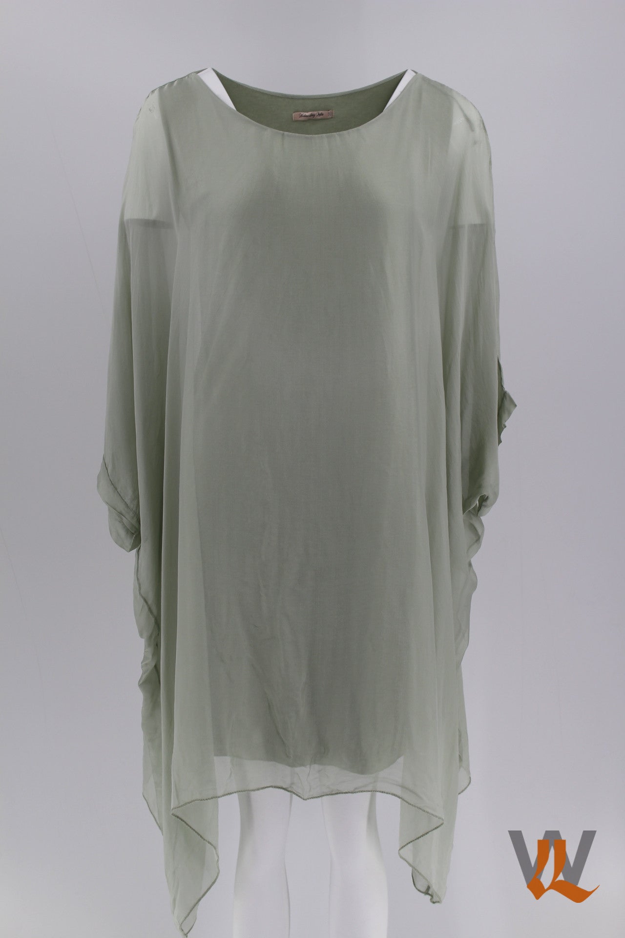 3/4 SLEEVE  SILK BLOUSE