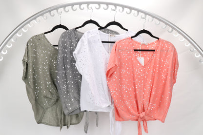 COTTON & LINEN TOP