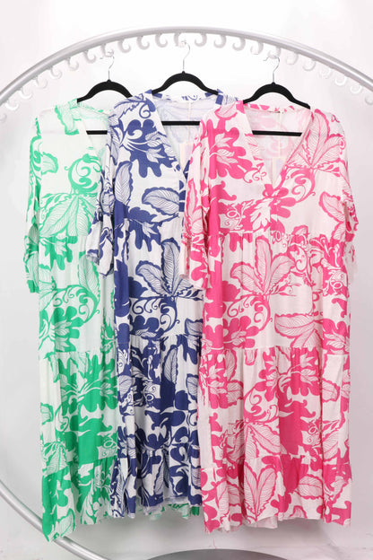 COTTON LINEN DRESS