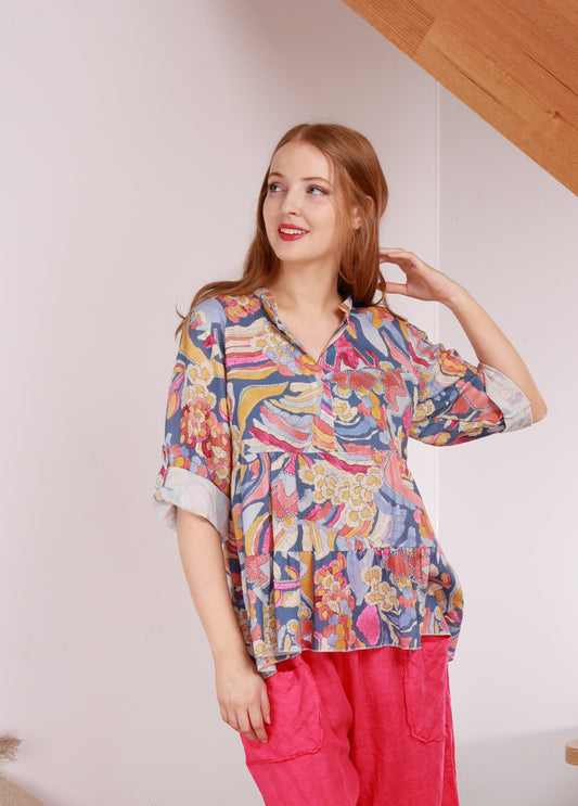 LINEN & COTTON TOP
