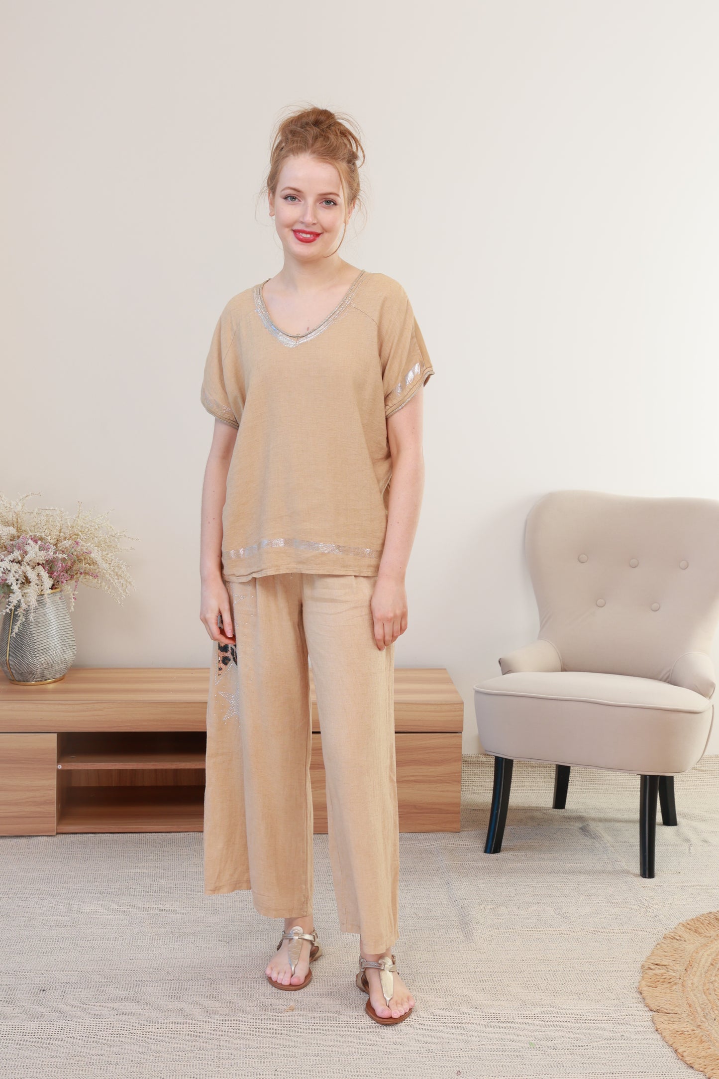 COTTON & LINEN TOP