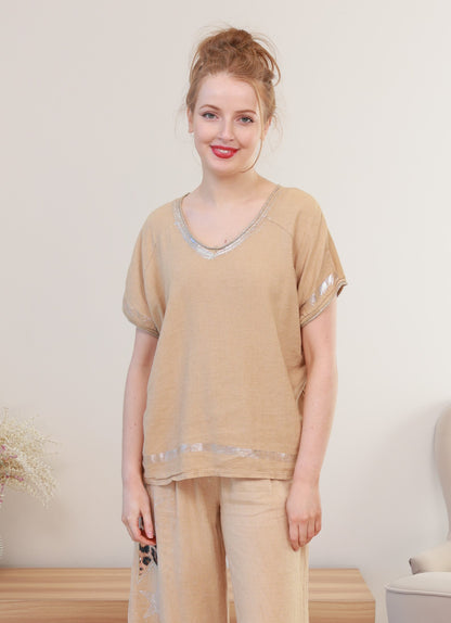 COTTON & LINEN TOP