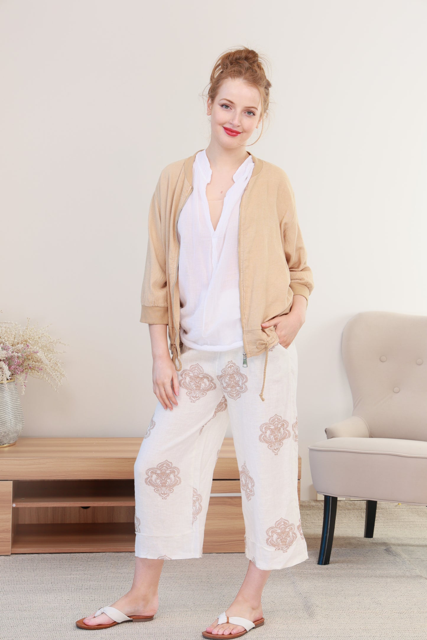 LINEN JACKET  (MK-LU0037)