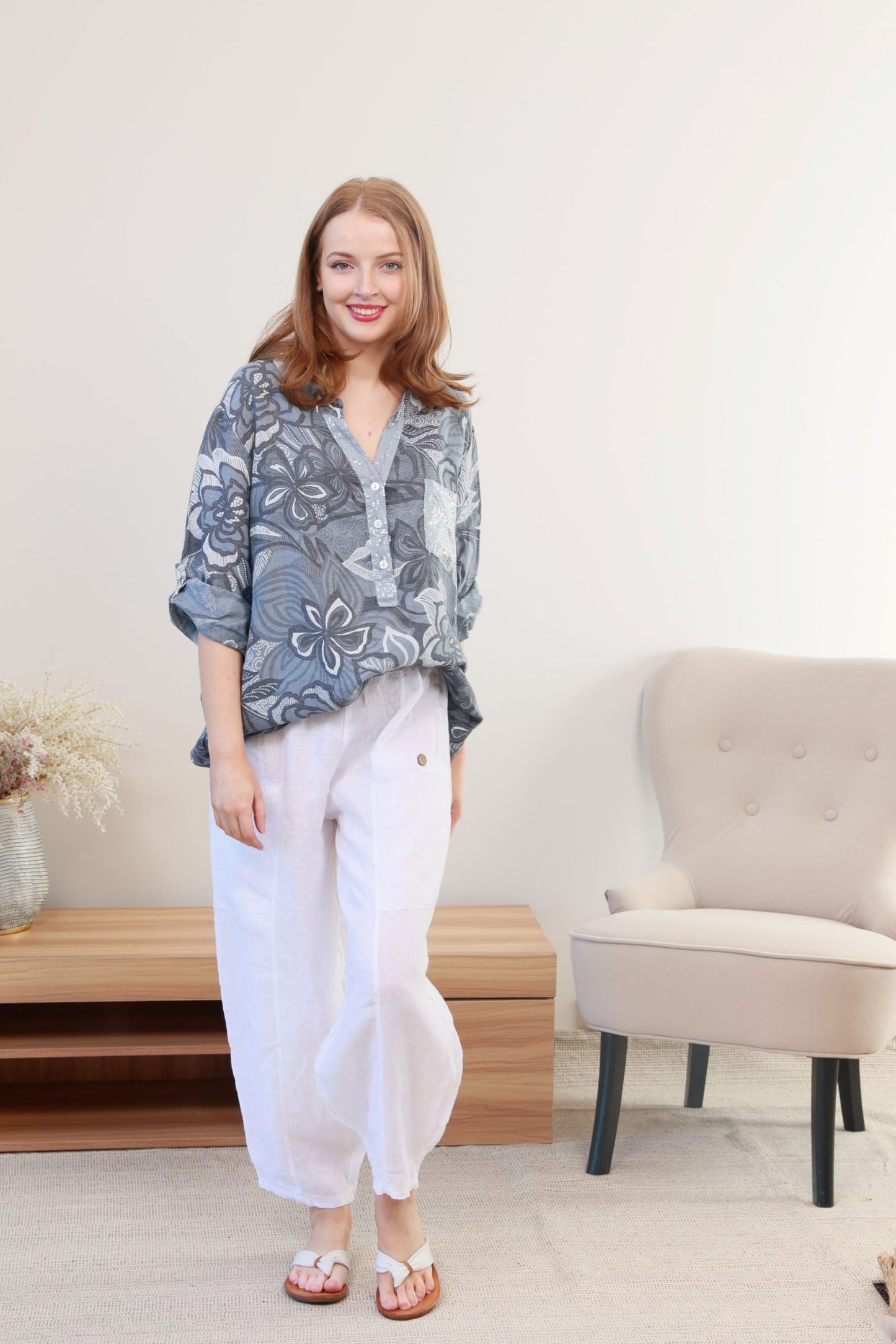 LINEN TOP