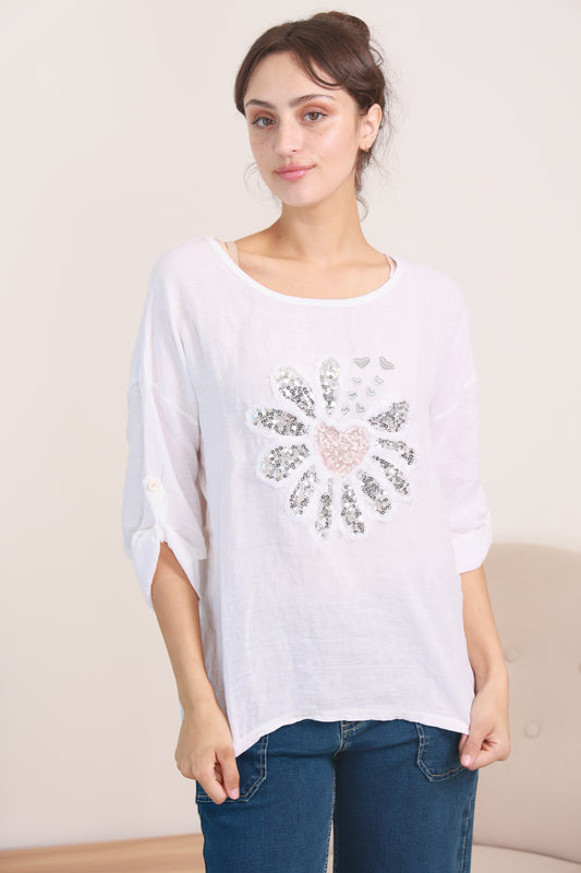 LINEN TOP