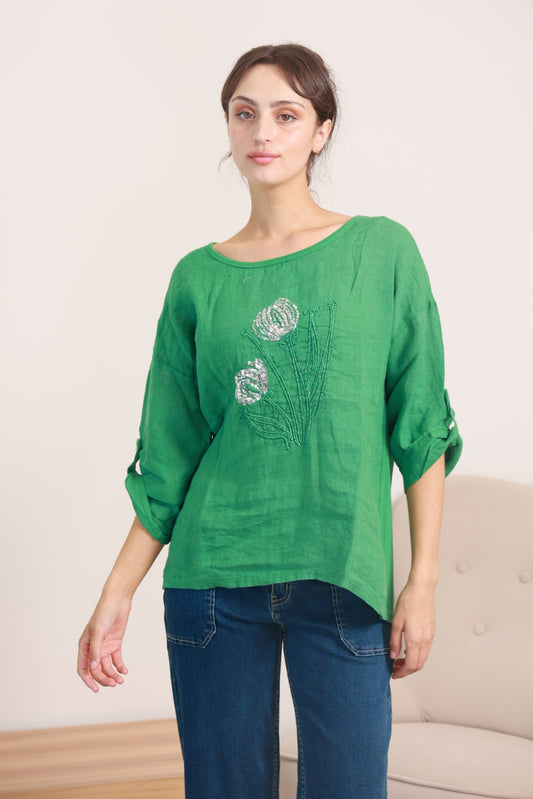 LINEN TOP