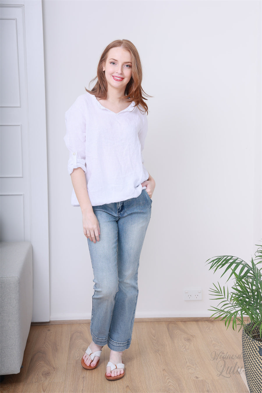 LINEN TOP