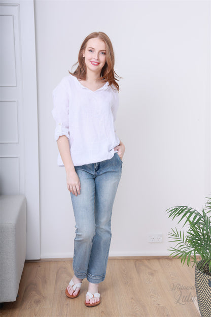 LINEN TOP